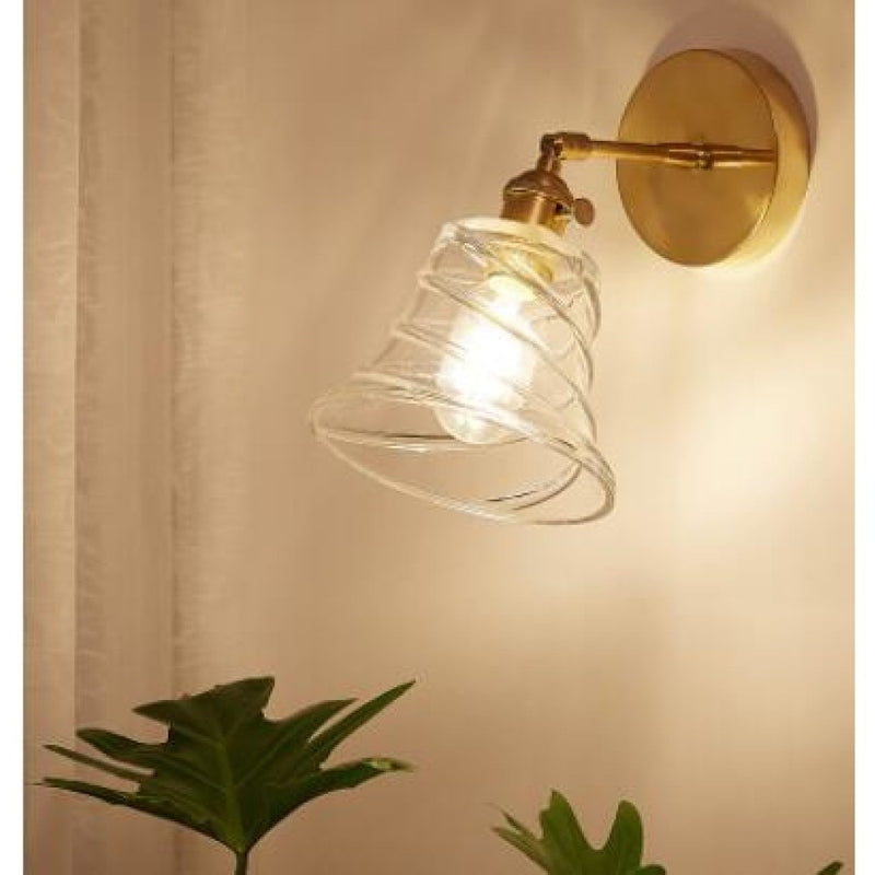 Vintage LED Clear Glass Wall Lamp