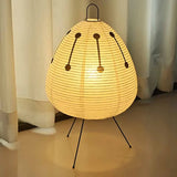 Japanese Oval Standing Paper Table Lamp