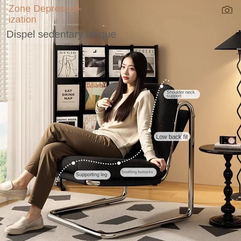 Corduroy Leisure Reading Backrest Chair