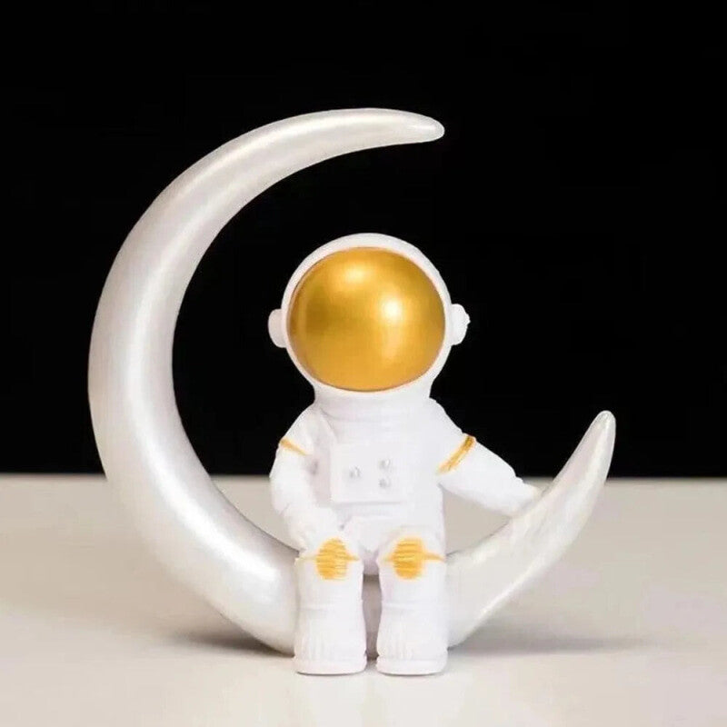 Astronaut Statue Figure Decoration on the Moon Different