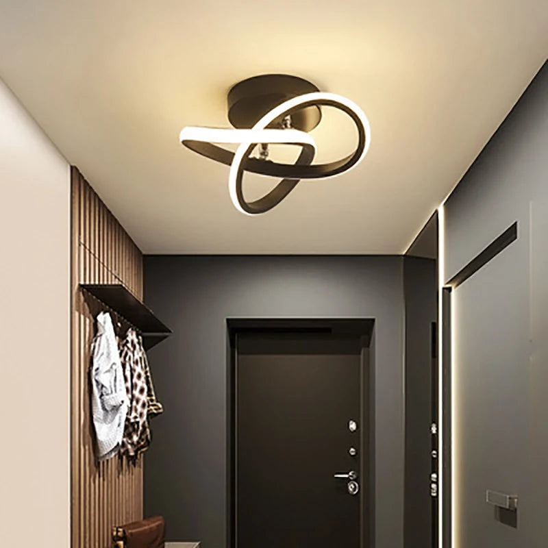 Circle Intercept Shape LED Modern Minimalist Ceiling Lights Lamp