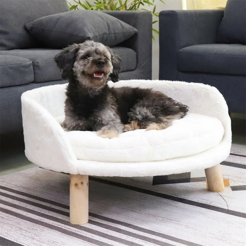 Pet Sofa Bed Raised Chair With Removable Cushion