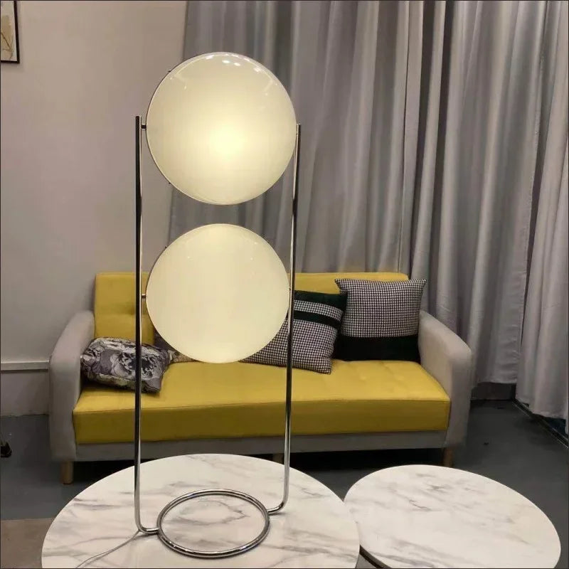 Double Triple Ball Floor Metal Light Lamp