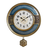 European American Quartz Wall Clock With Design Pendulum