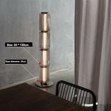 Nordic LED Stand Lighting Smoke Glass Floor Lamp