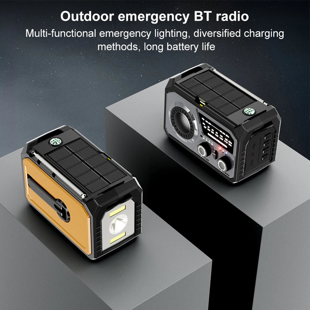 Weather Hand Crank Solar Charging SOS Alarm Radio