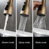 3 Water Modes Pull Out Tap Sprayer Kitchen Faucet