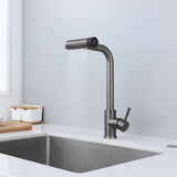 Retractable Pull Out Rotation Stream Sprayer Head Sink Faucet