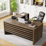 L Shaped Office Storage Shelves Desk