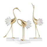 Swan and Artificial Crystal Ornaments Modern Minimalist