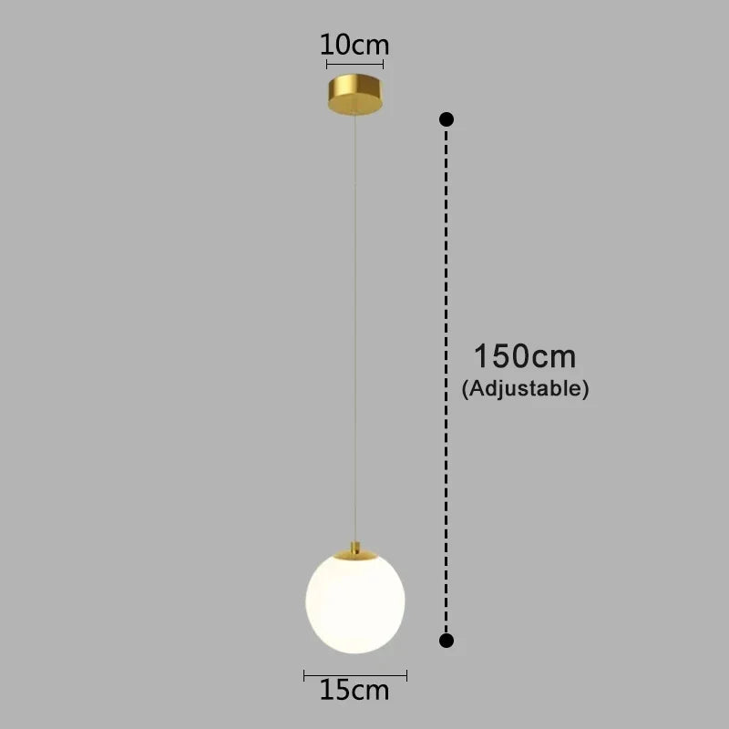 Round LED Nordic Hanging Lamp Pendant Lights