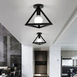 Nordic Triangle Square LED Single Head Ceiling Lamp