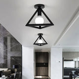 Nordic Triangle Square LED Single Head Ceiling Lamp