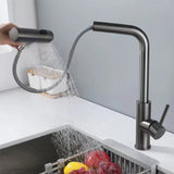 3 Mode Waterfall Crane Sensor Pull Out Sink Faucet