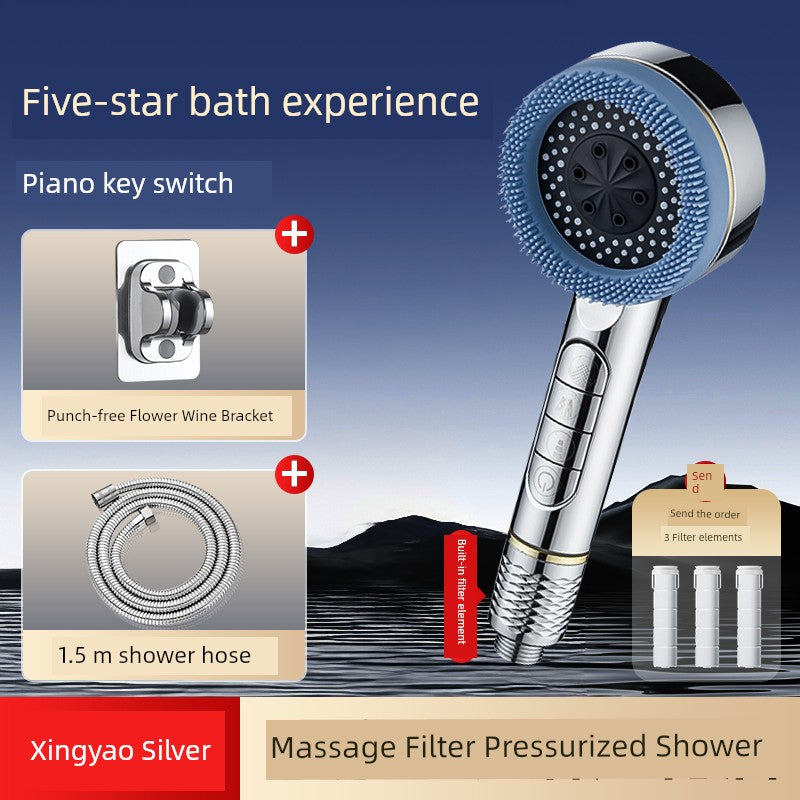 High Pressure Handheld Rain Head Massage Shower