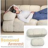 L Shaped Modular Compression Sectional Ottoman 4 Seater Sofa