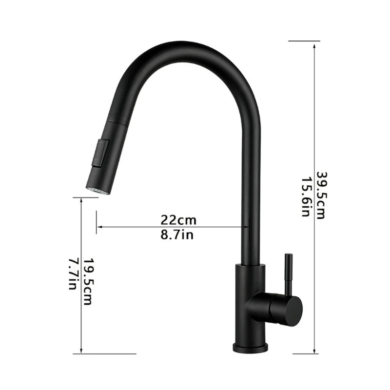 Two Function Single Handle Pull Out Deck Mounted Faucet