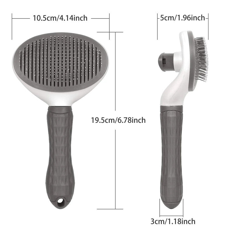 Self-Cleaning Pet Hair Removal Brush Skimming Comb