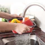 Silicone Square Folding Colander Drainer