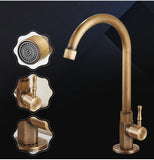 Kitchen Sink Antique 360 Rotation Single Hole Faucet