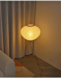 Japanese Paper Standing Light Button Switch Lamp