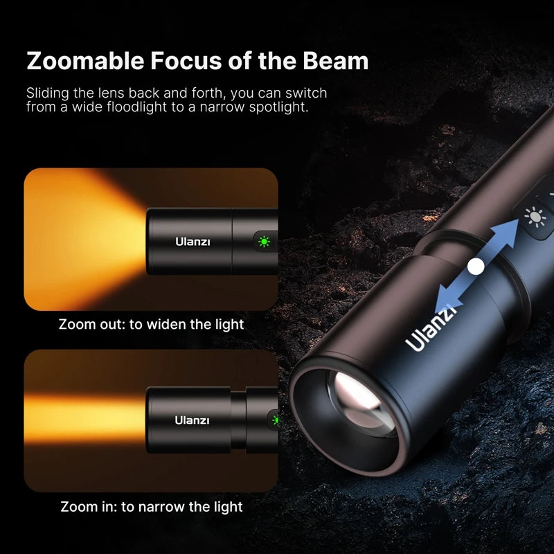 Lanyard Portable Flashlight Zoomable Photography Fill Light