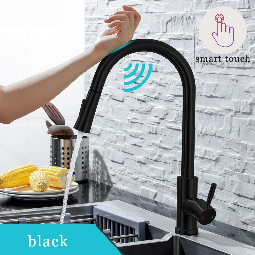 Pull Out Sensor Kitchen Touch Control Faucet