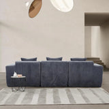 L-Shaped 4-Seater Corner Sofa, Deep Seat Design