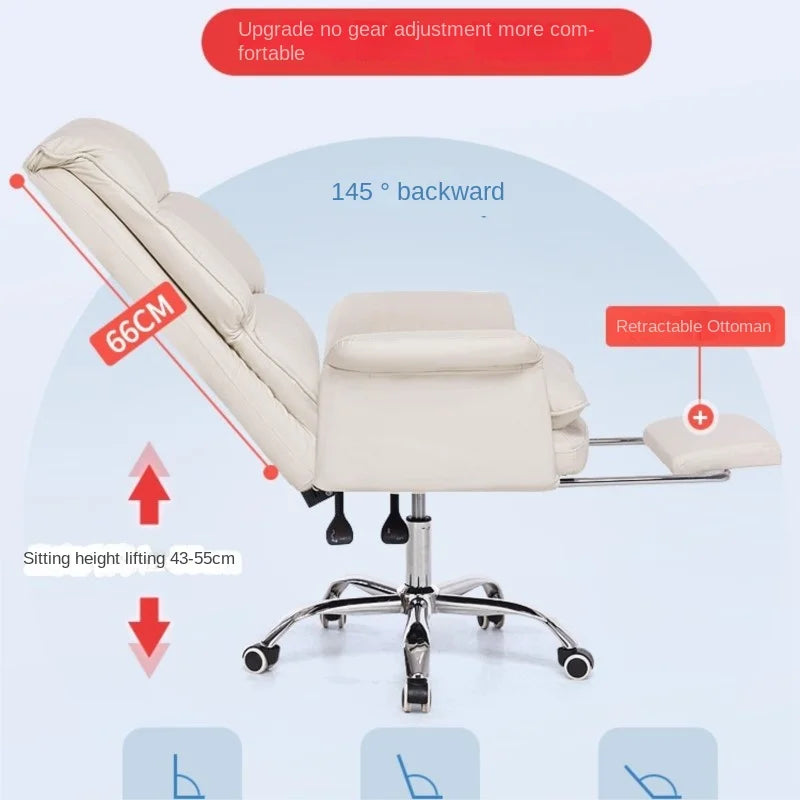 Ergonomic Office Reclining Desk Armrest Chair