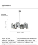 Modern Simple Bauhaus U Shaped Pendant Lamp