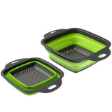 Silicone Square Folding Colander Drainer