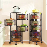 Multifunctional Rotating Storage Rack