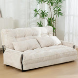 Adjustable 2 Pillows Multi Functional 5 Position Foldable Sofa