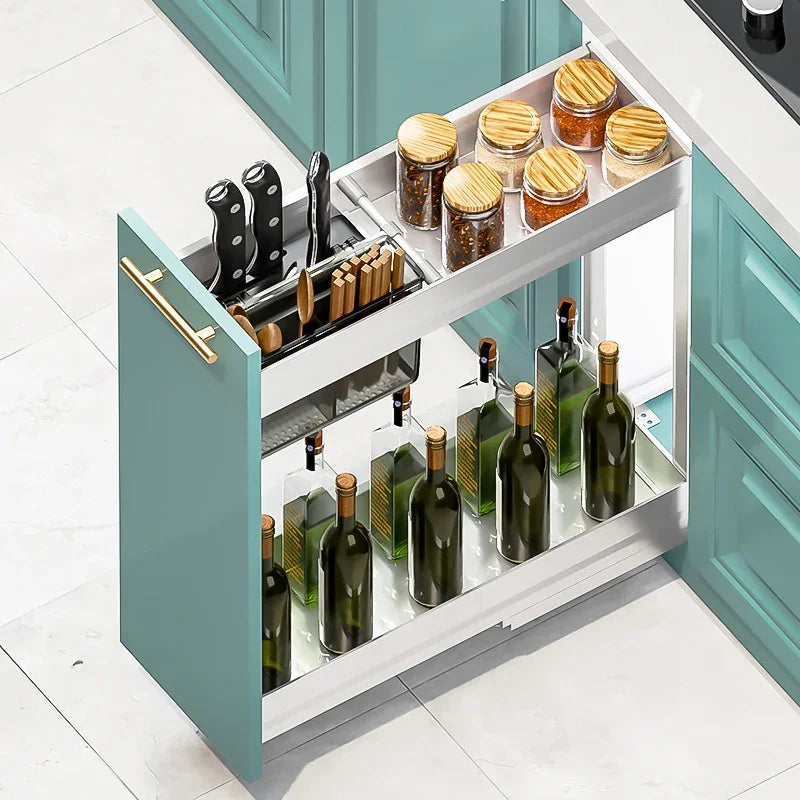 Kitchen Pull Multi functional Drawer Seasoning Cabinet