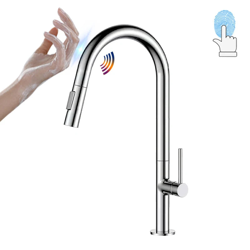 Smart Touch Sensor Rotate Kitchen Faucet
