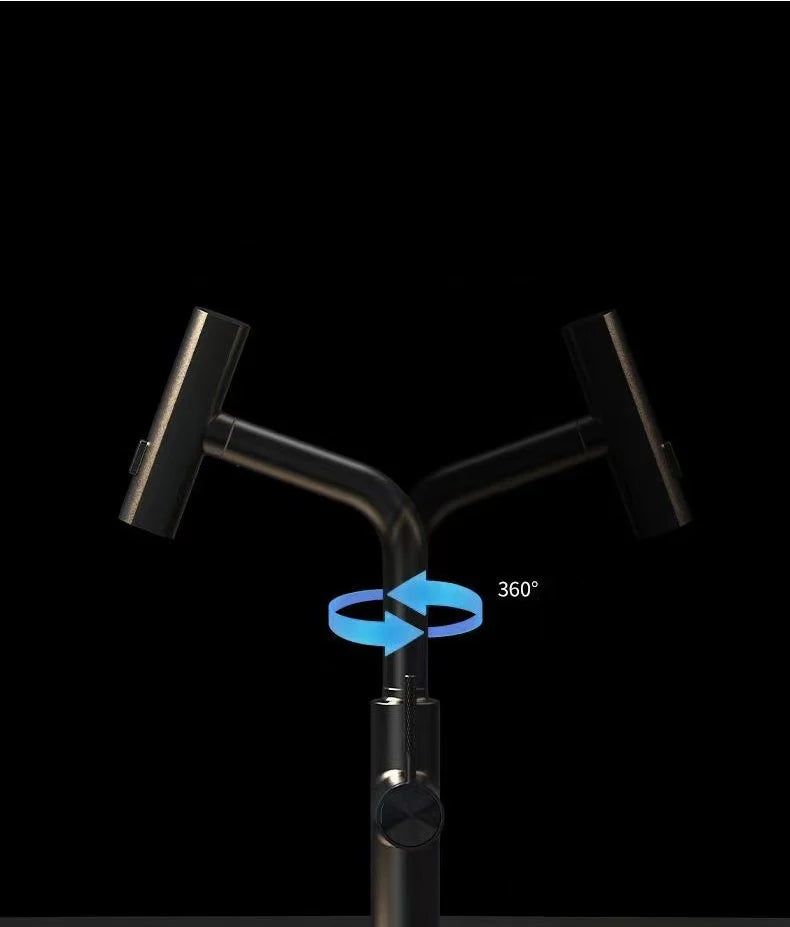 3 Mode Waterfall Crane Sensor Pull Out Sink Faucet