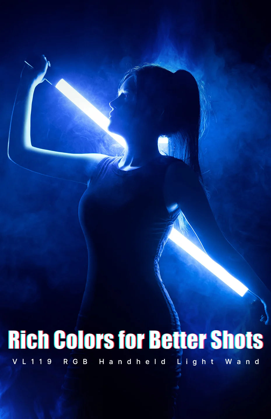 RGB Stick Handheld LED Wand Studio Lamp Light