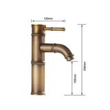Brass Basin Tap Hot Cold Two Pipes Bathroom Faucet