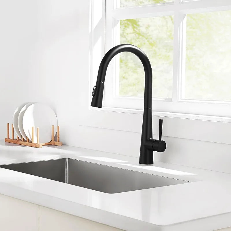 360° Rotation Sprayer Extendable 3 Jet Kitchen Faucet