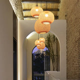 Bamboo Weaving Spherical Pendant Lamp