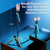 Smartphone Bluetooth Selfie Stick Desktop Tripod