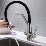 3 Way Kitchen Tap Extendible Shower Head 360° Faucet