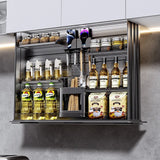 Touch Lift Wall Modern Kitchen Storage Organizer Cabinet
