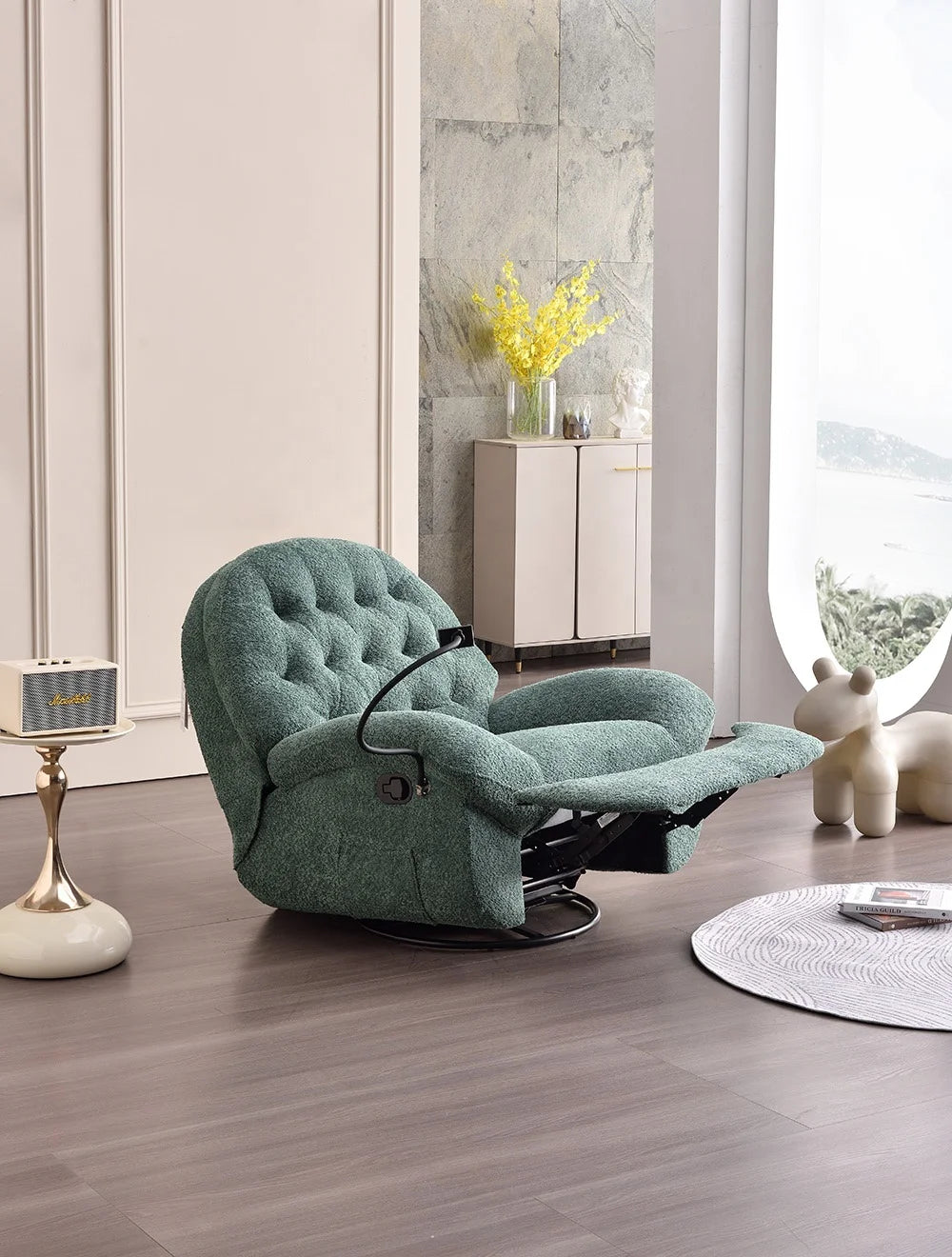 Modern 360 Swivel Recliner Adjustable Lounge Sofa