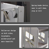 Up Down Pull Down Storage Spice Racks Wall Cabinet