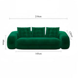 Compressed Folding Double Sleep Rounded Armrest Sofa