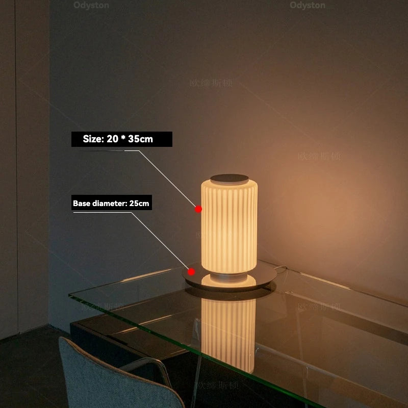 Nordic LED Stand Lighting Smoke Glass Floor Lamp
