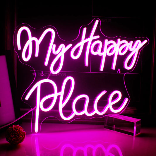 My Happy Place Neon Sign