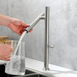 Single Handle 360 Rotation Folding Kitchen Faucet