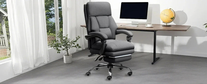 Office Adjustable Height Desk Foot Rest Recline Chair